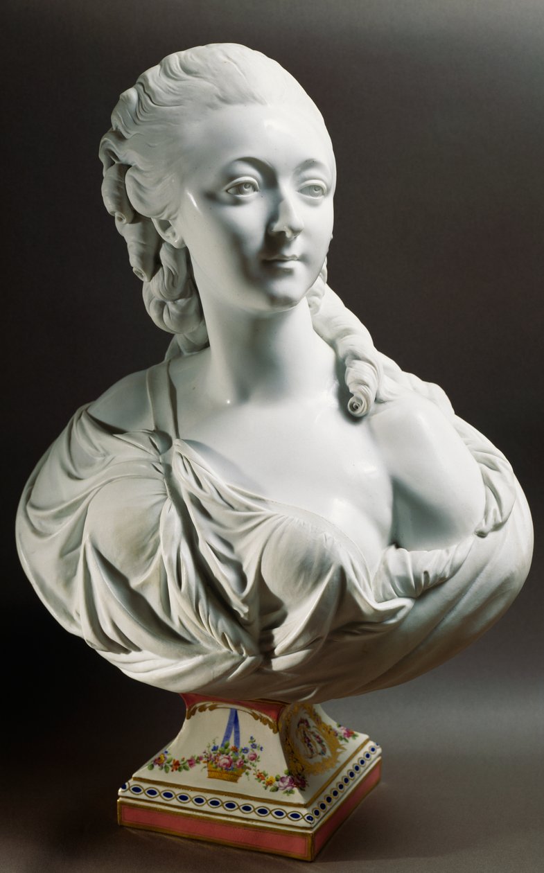 Byste av Marie-Jeanne Becu, grevinne Du Barry (1743-1793) av Jean Baptiste II Lemoyne