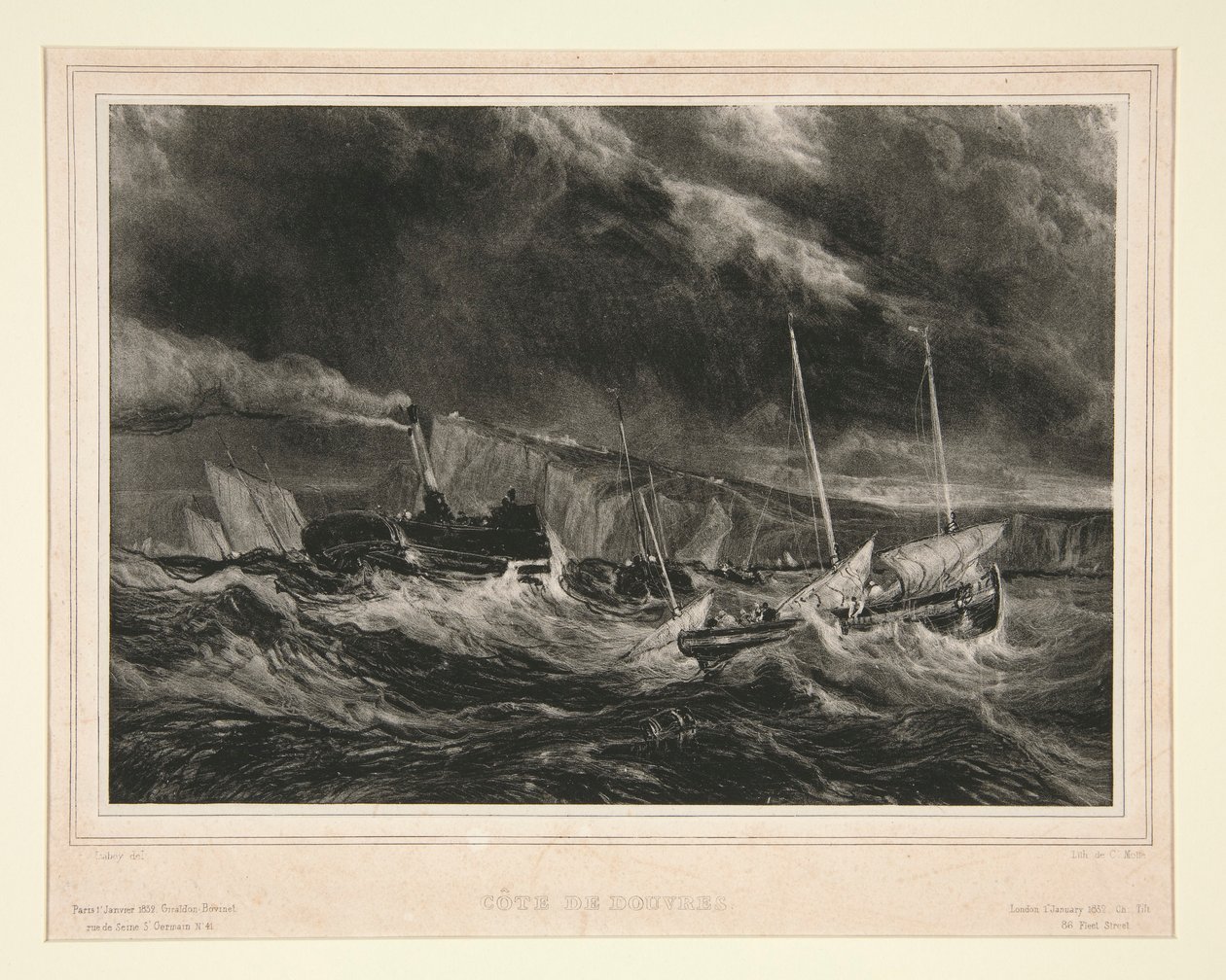 Dover kysten av Jean Baptiste Isabey