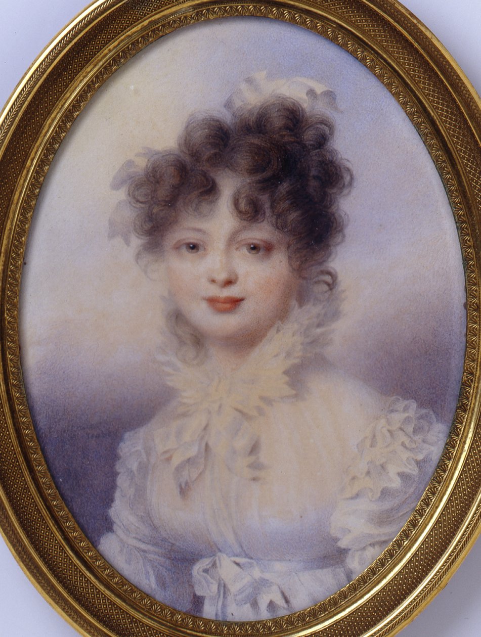 Storhertuginne Catherine Pavlovna av Russland 1788-1819, dronning av Württemberg av Jean Baptiste Isabey