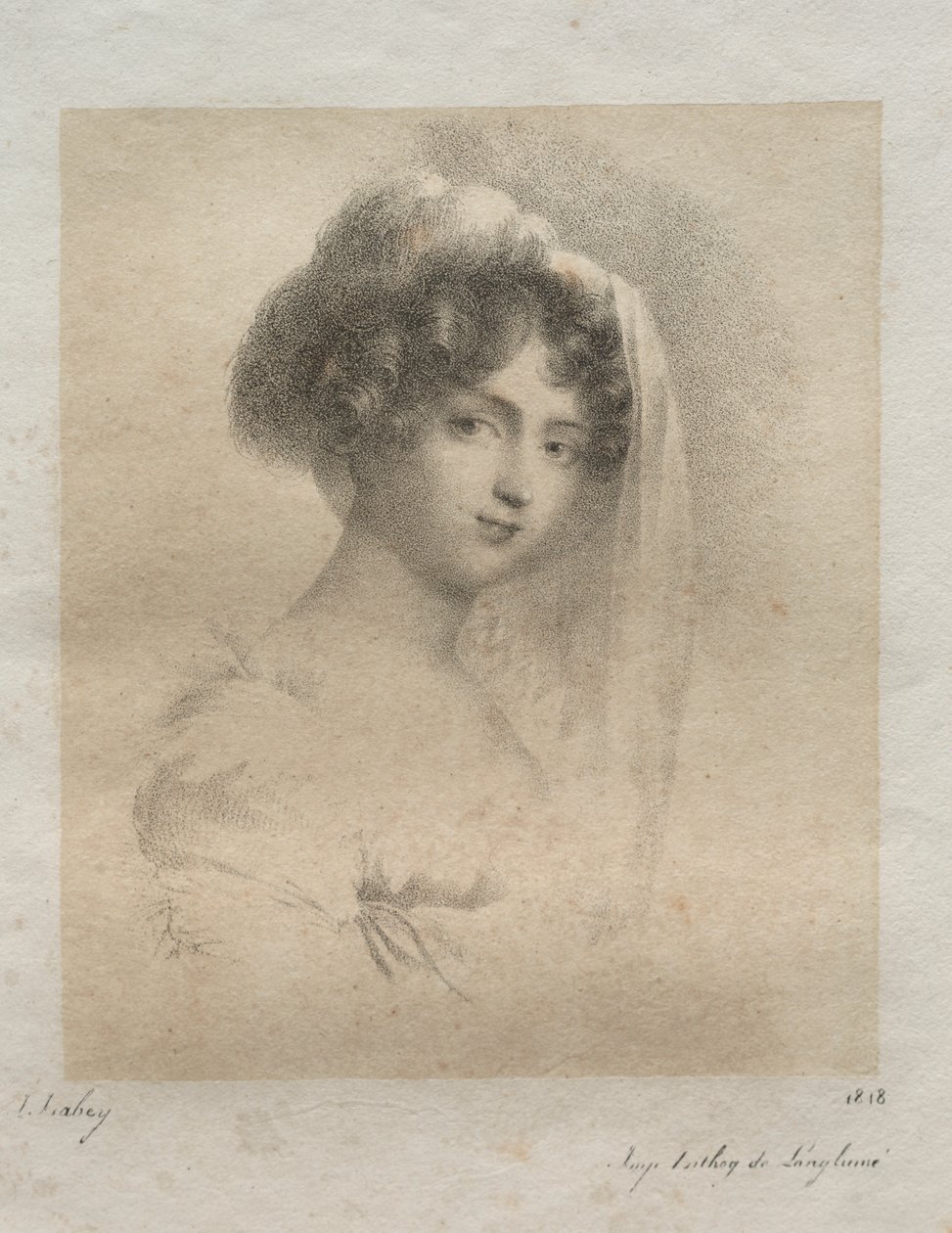Mme. Horace Vernet av Jean Baptiste Isabey
