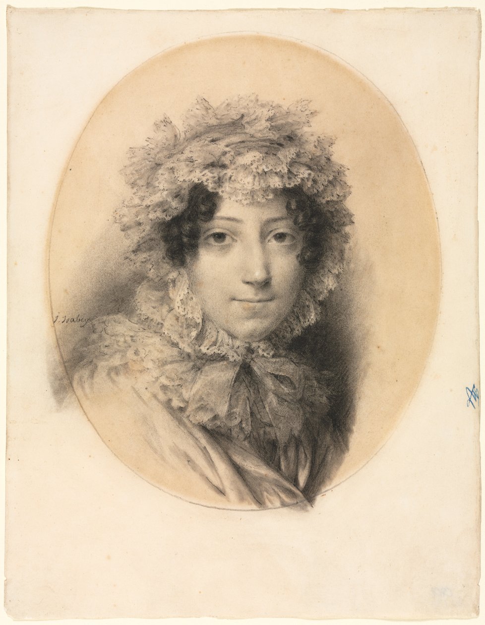 Portrett av en dame, 1767-1855. av Jean Baptiste Isabey
