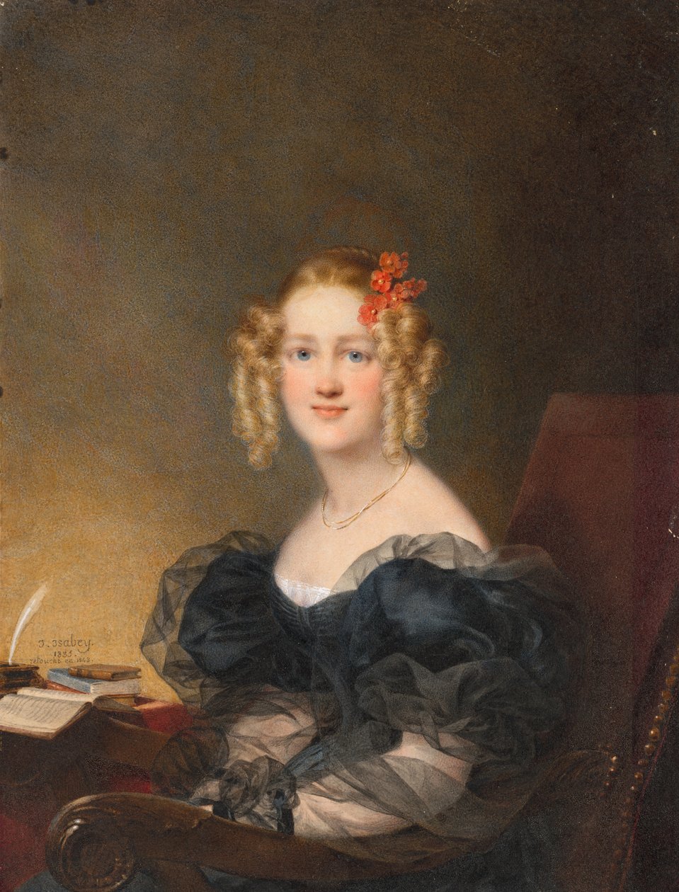 Portrett av en kvinne av Jean Baptiste Isabey