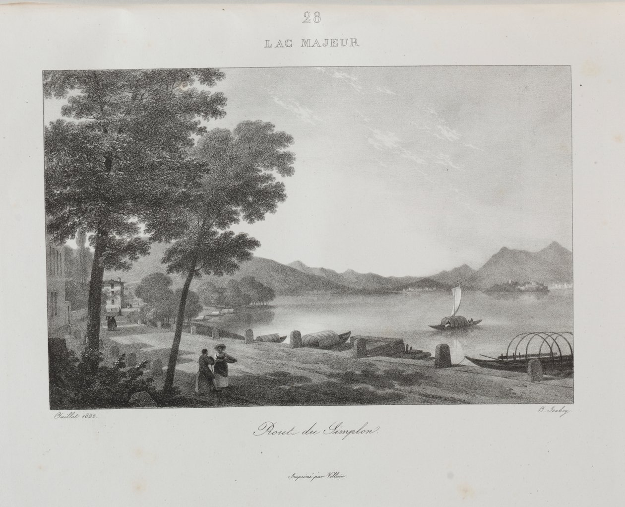 Reise til Italia i 1822 av Jean Baptiste Isabey