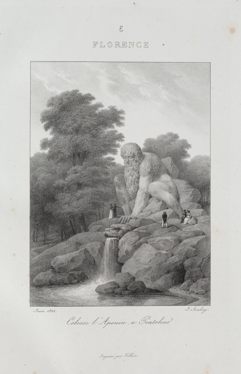 Reise til Italia i 1822 av Jean Baptiste Isabey