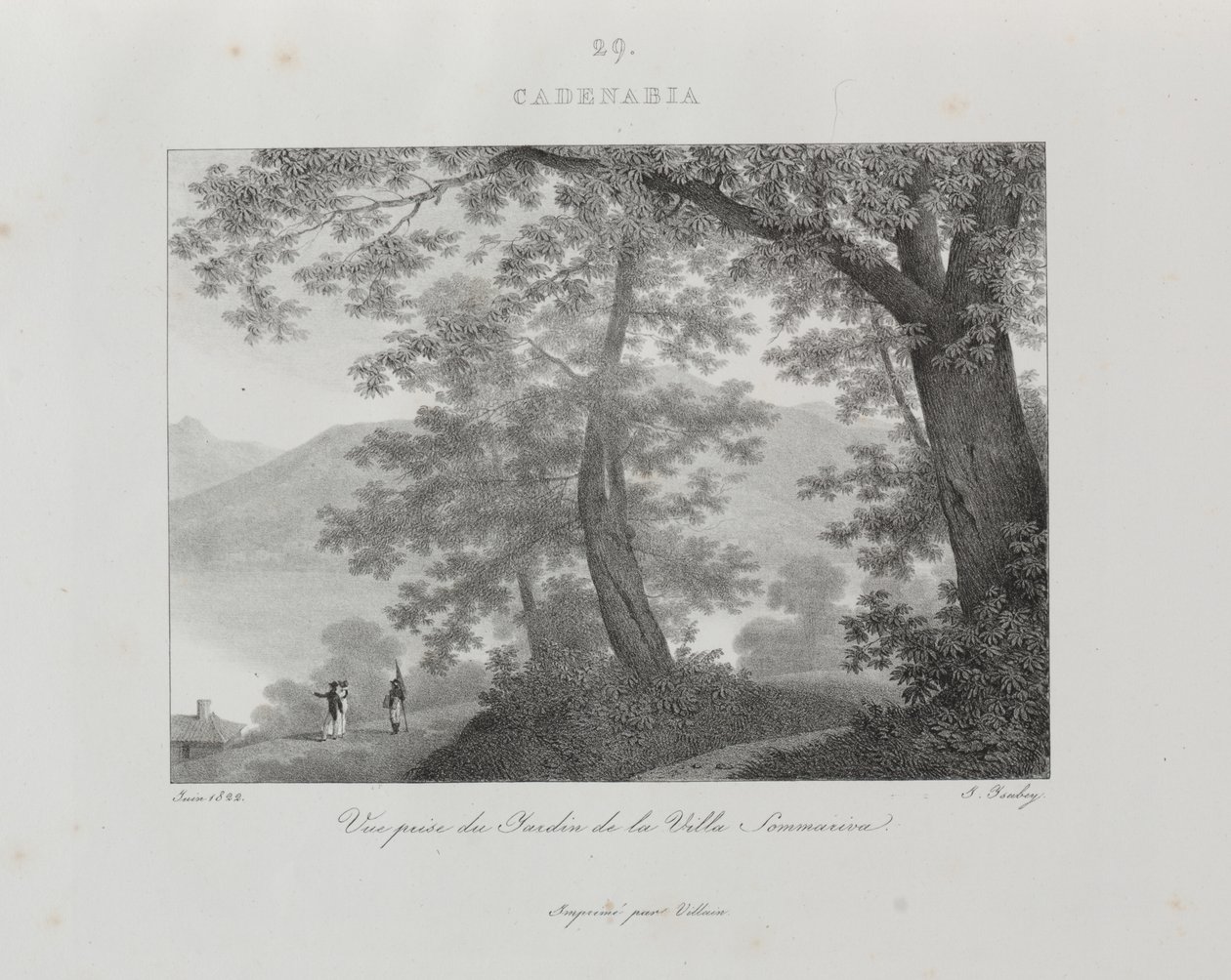 Reise til Italia i 1822 av Jean Baptiste Isabey