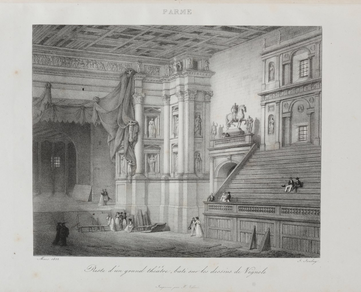 Reise til Italia i 1822 av Jean Baptiste Isabey