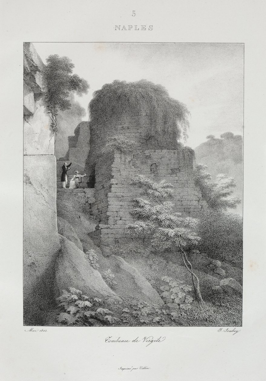Reise til Italia i 1822 av Jean Baptiste Isabey