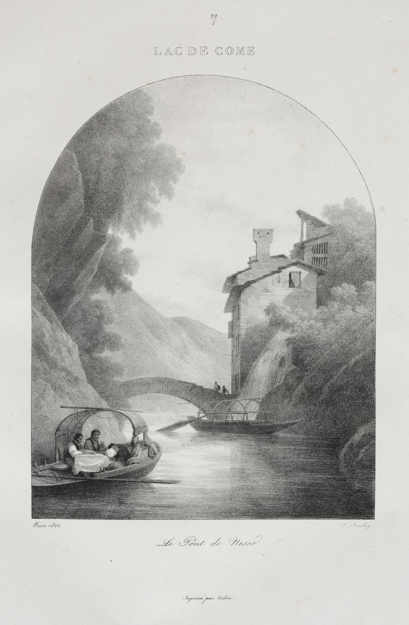 Reise til Italia i 1822 av Jean Baptiste Isabey