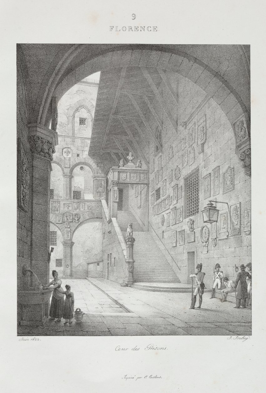 Reise til Italia i 1822 av Jean Baptiste Isabey