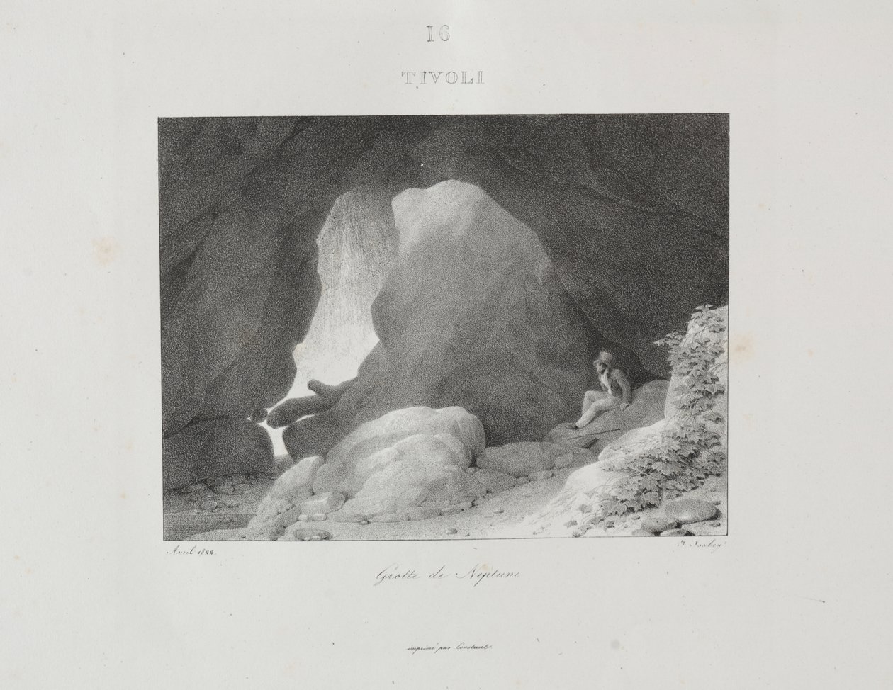 Reise til Italia i 1822 av Jean Baptiste Isabey
