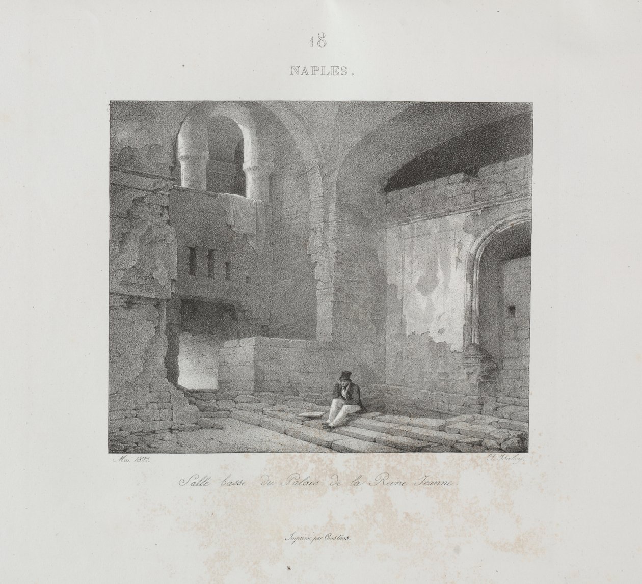 Reise til Italia i 1822 av Jean Baptiste Isabey
