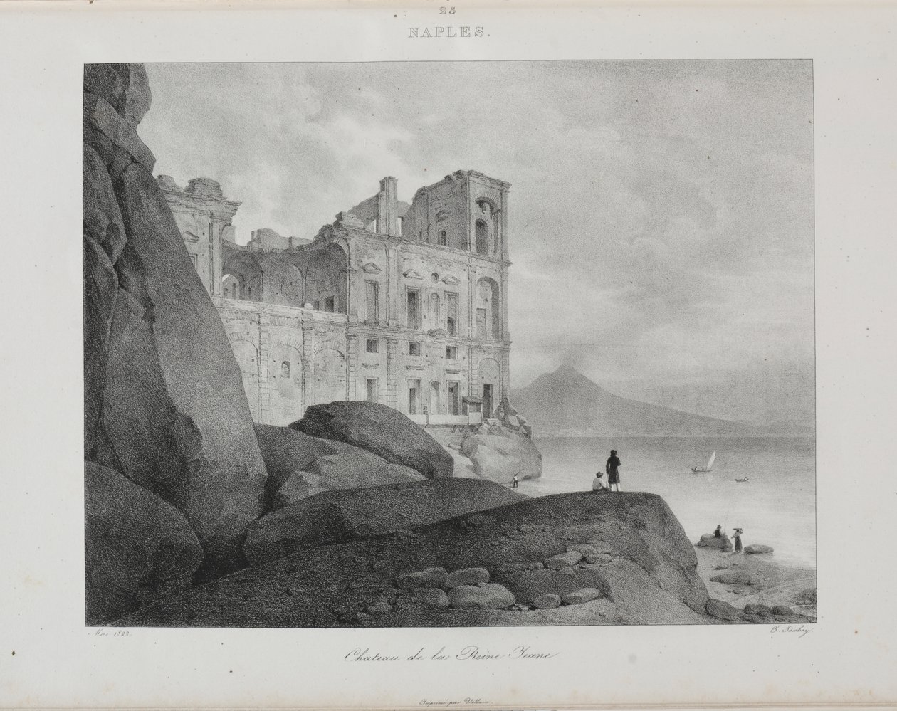Reise til Italia i 1822 av Jean Baptiste Isabey