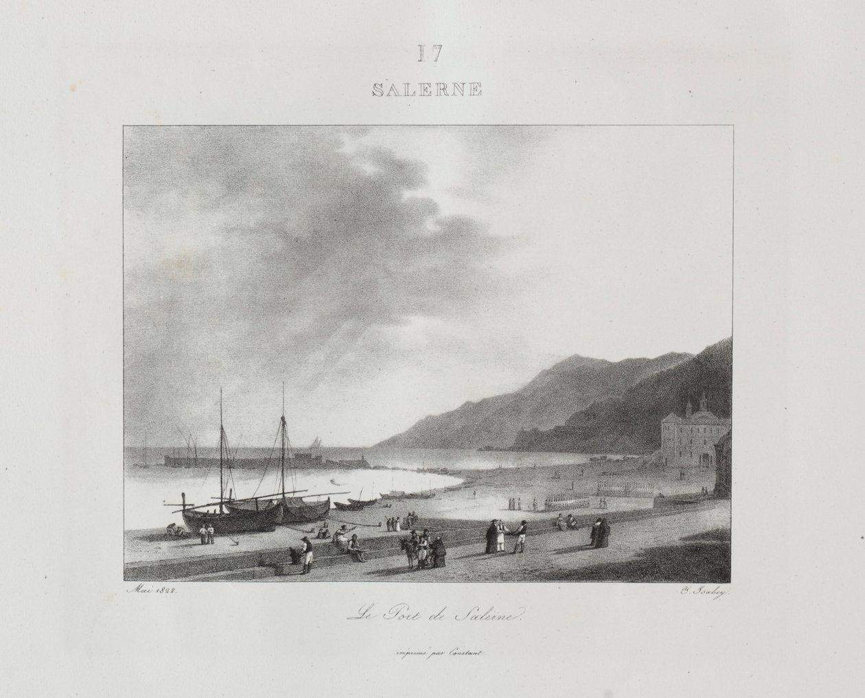 Reise til Italia i 1822, 1833. av Jean Baptiste Isabey