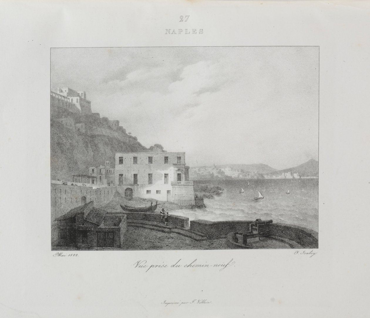 Reise til Italia i 1822, 1833. av Jean Baptiste Isabey
