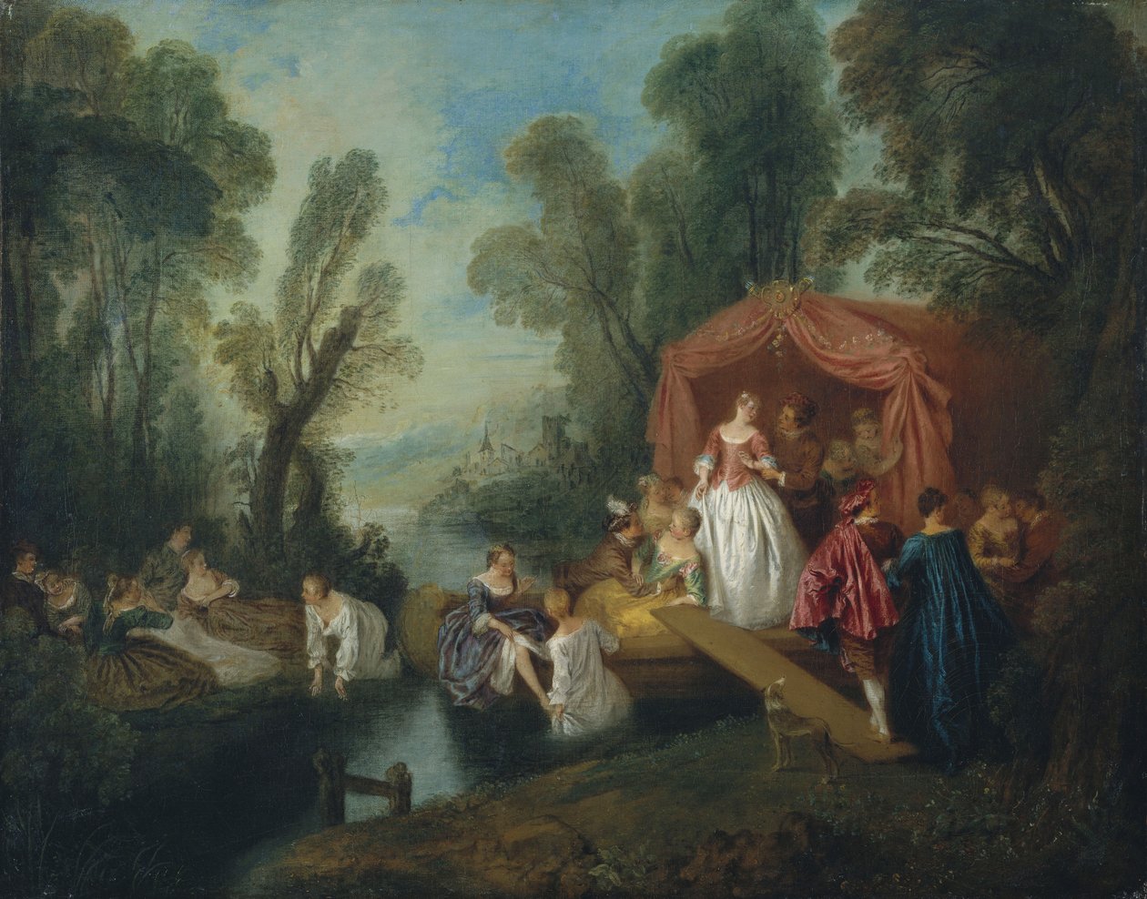 Avreise til øya Cythera av Jean Baptiste Joseph Pater