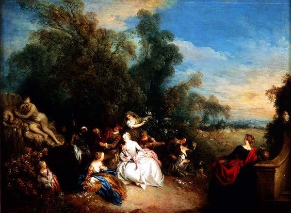 Avslapping på landet av Jean Baptiste Joseph Pater