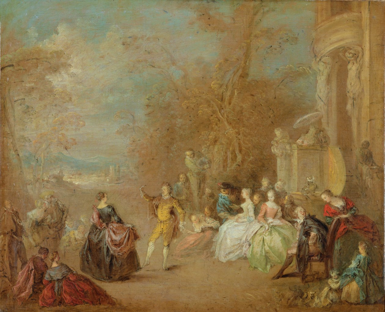 Countrydansen av Jean Baptiste Joseph Pater