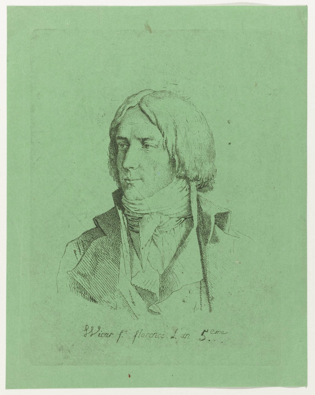 Portrett av en ukjent ung mann av Jean Baptiste Joseph Wicar