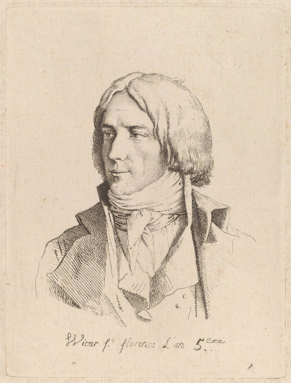 Selvportrett av Jean Baptiste Joseph Wicar
