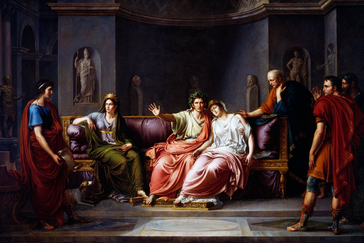 Virgil leser sjette kanto av Aeneid av Jean Baptiste Joseph Wicar
