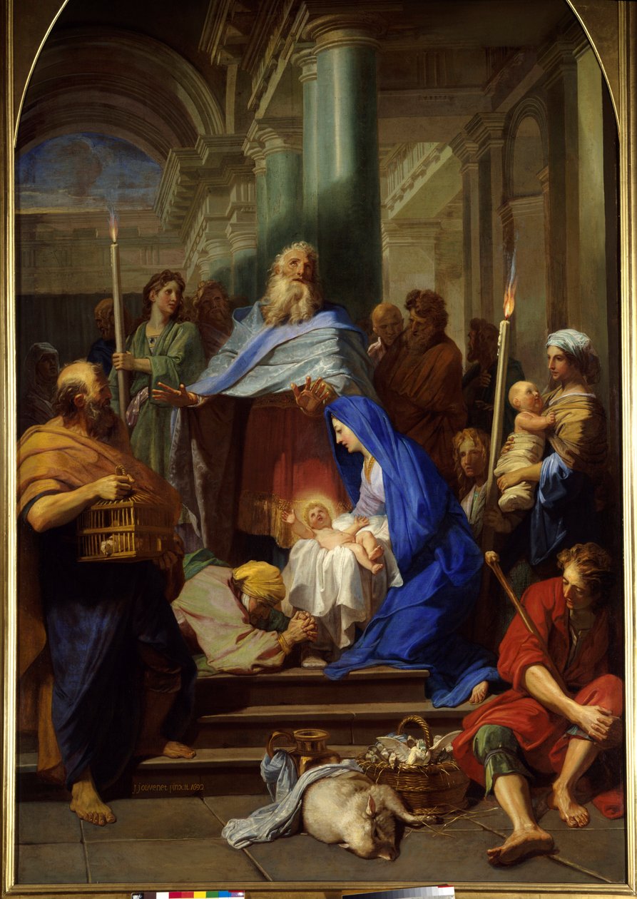 Presentasjon på tempelmaleriet av Jean Jouvenet av Jean Baptiste Jouvenet