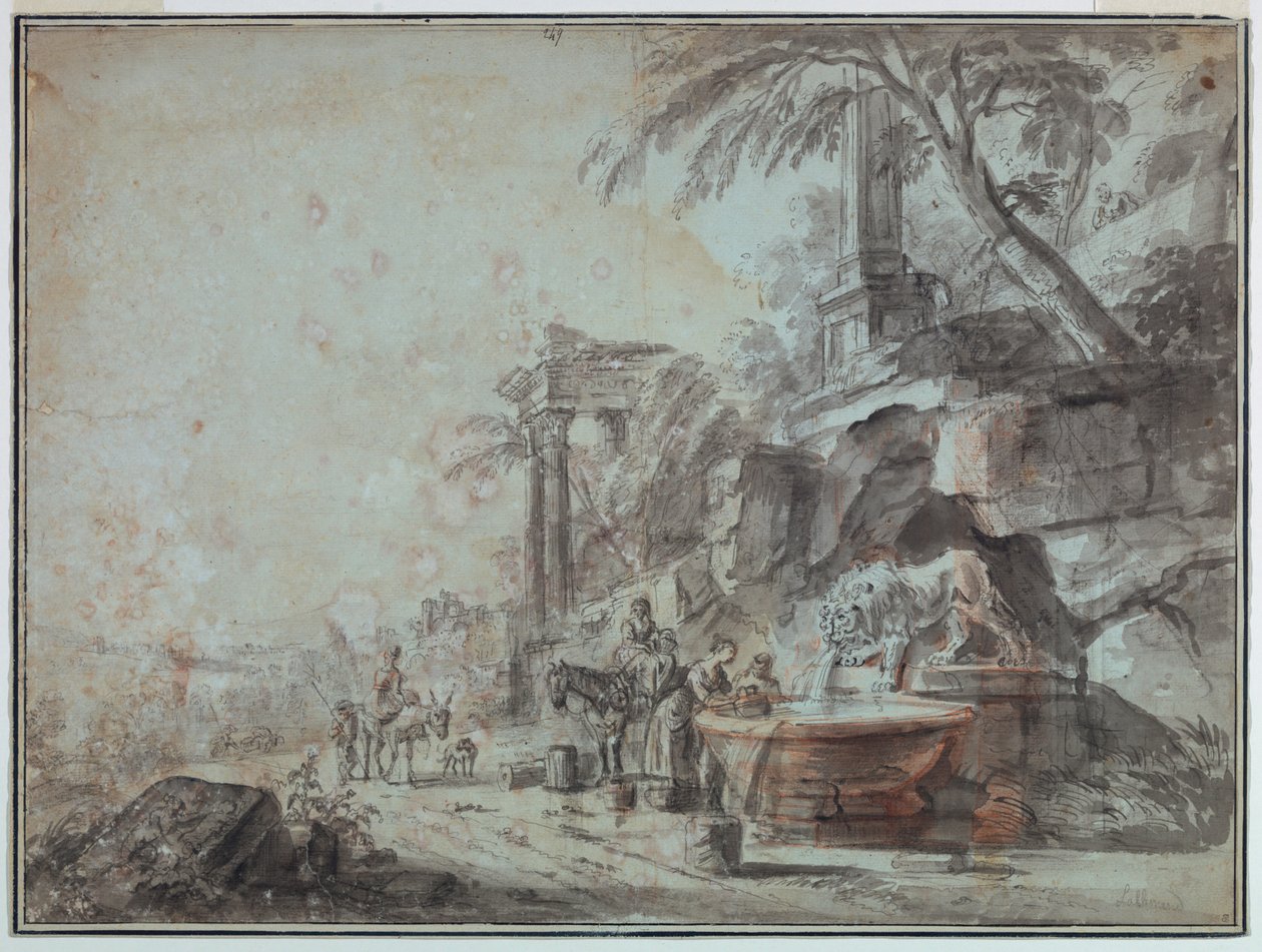 Ved en fontene av Jean Baptiste Lallemand