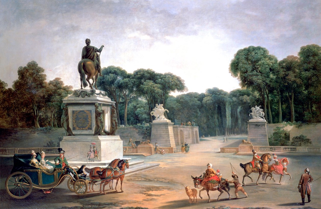 Inngang til palasset til Louis XV, 1775 av Jean Baptiste Le Prince
