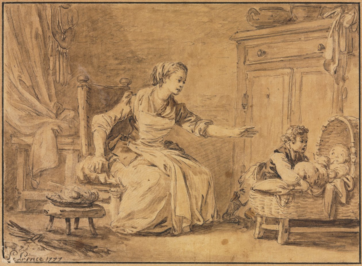 Mors omsorg av Jean Baptiste Le Prince