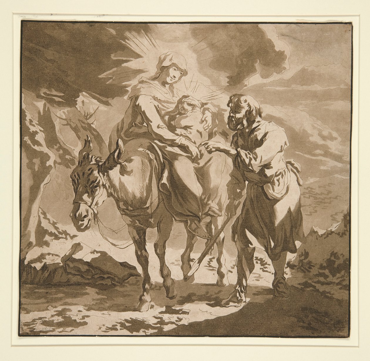 Flykten til Egypt av Jean Baptiste Le Prince