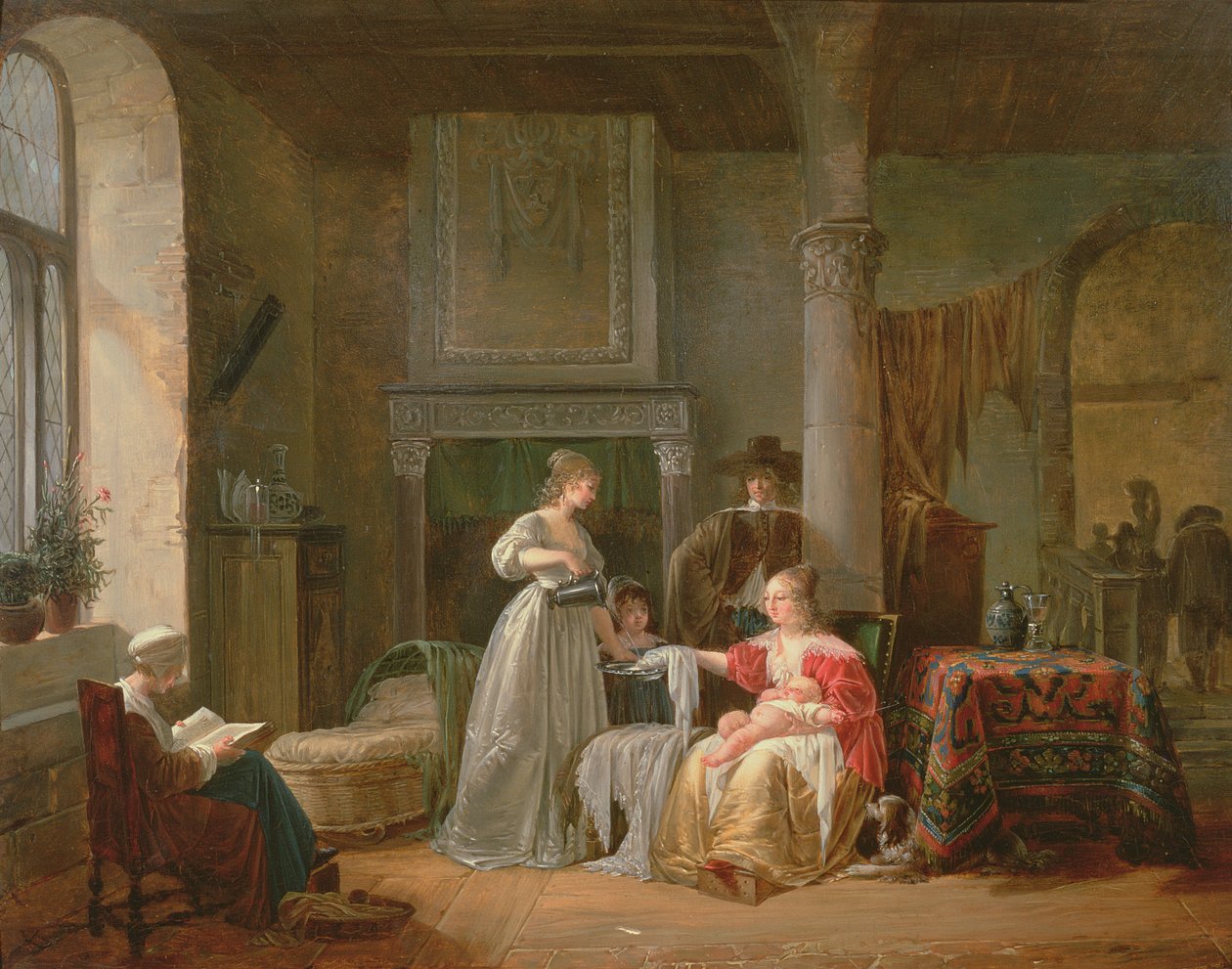 En barnehagescene av Jean Baptiste Mallet