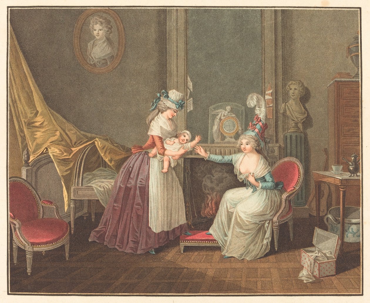 Fanfans lunsj av Jean Baptiste Mallet after Henri Nicolas van Gorp
