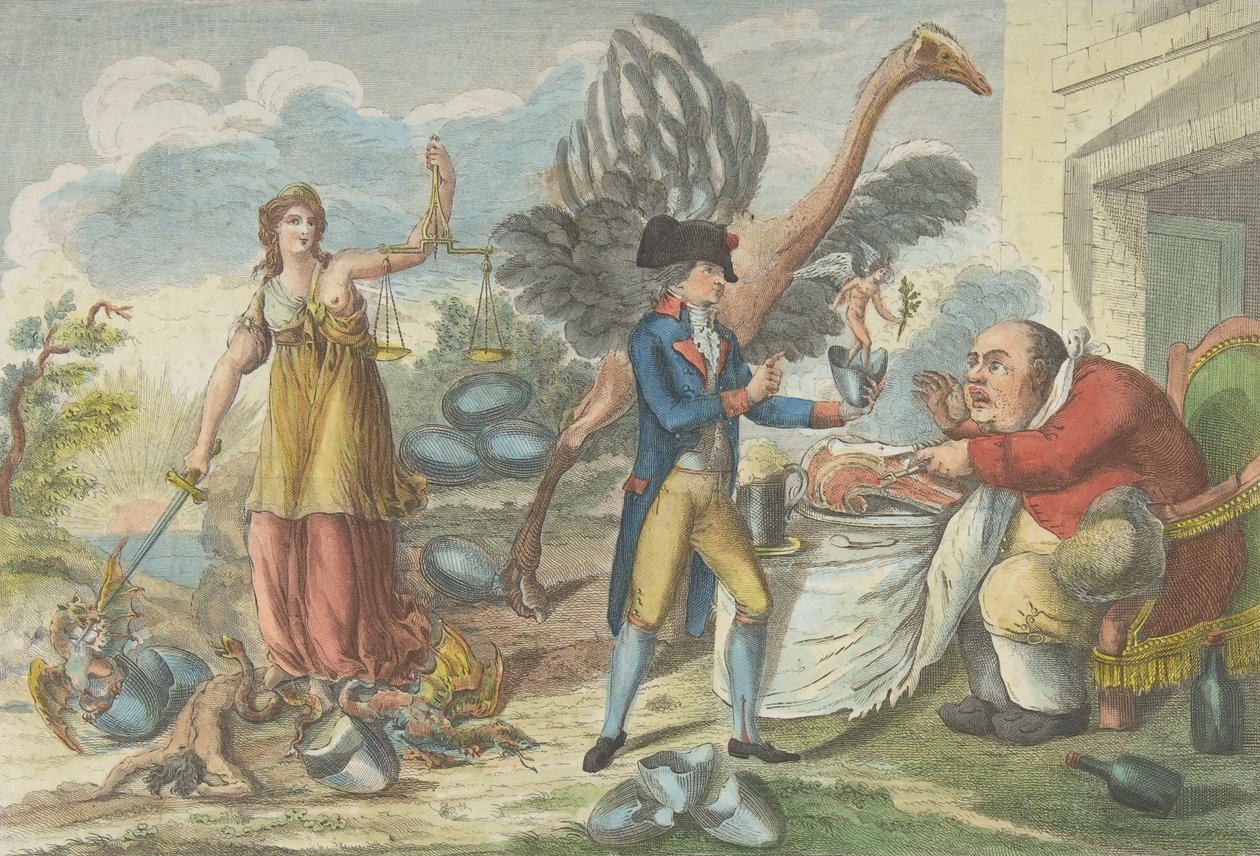 Den niende av Thermidor, eller den engelske overraskelsen..., 1795. av Jean Baptiste Marie Louvion