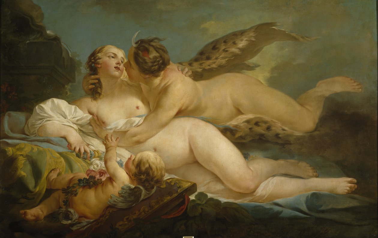 Diana og Callisto, 1745-1747 av Jean Baptiste Marie Pierre