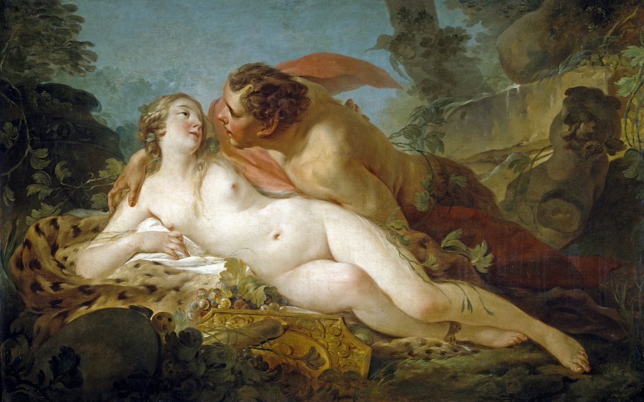 Jupiter og Antiope av Pierre, Jean-Baptiste Marie (1714-1789) av Jean Baptiste Marie Pierre