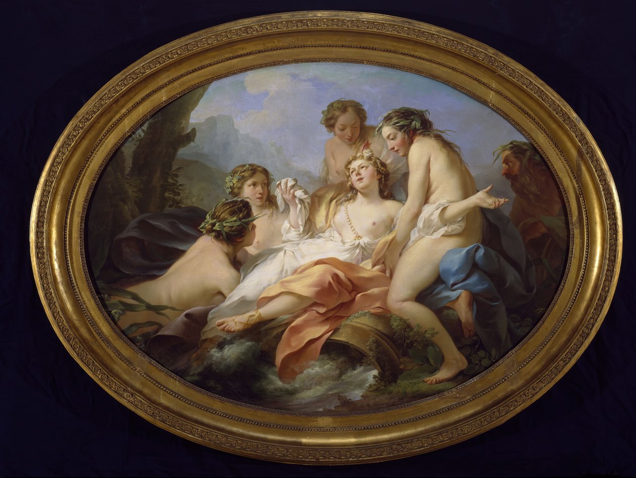 Psyche reddet av Naiads, 1750. av Jean Baptiste Marie Pierre