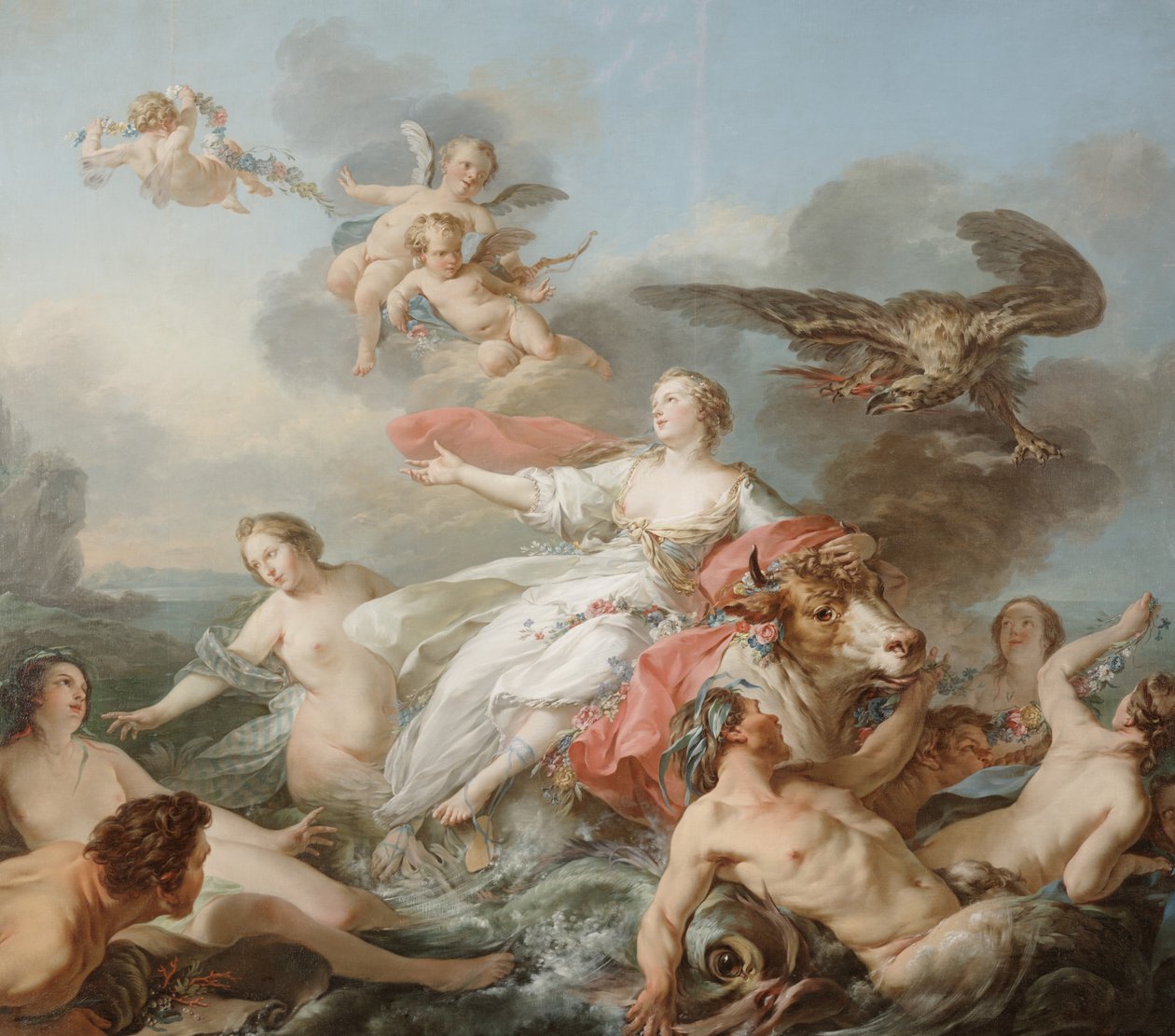 Bortføringen av Europa av Jean Baptiste Marie Pierre