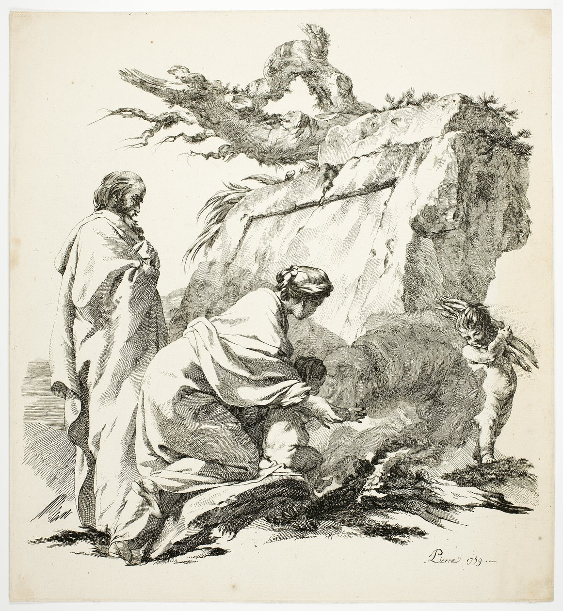 Flykten til Egypt av Jean Baptiste Marie Pierre