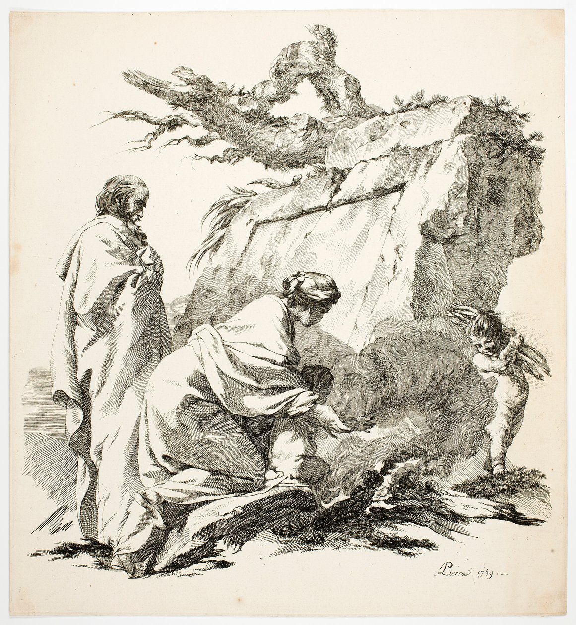 Flykten til Egypt av Jean Baptiste Marie Pierre