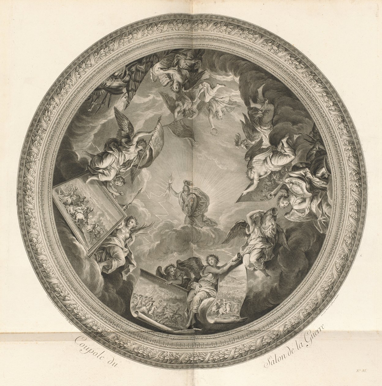 Kuppel av Salon de la Guerre (Kuppel av Krigssalong) [pl. 35] av Jean Baptiste Masse