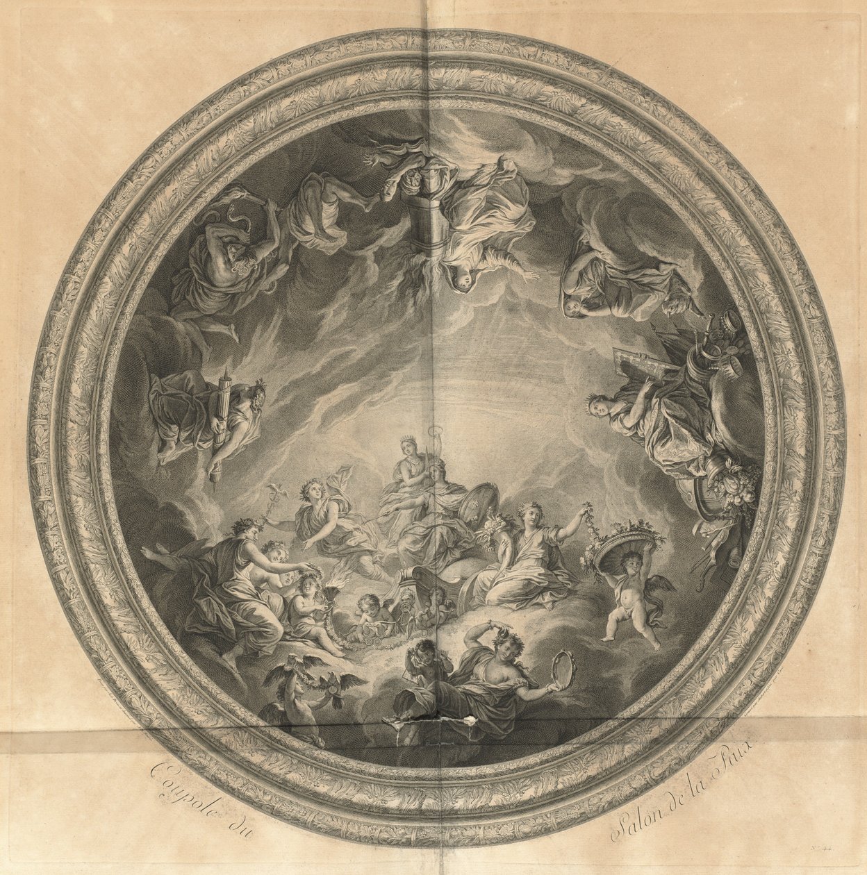 Dome of the Salon of Peace (Cupola of the Salon of Peace) [pl. 44] av Jean Baptiste Masse