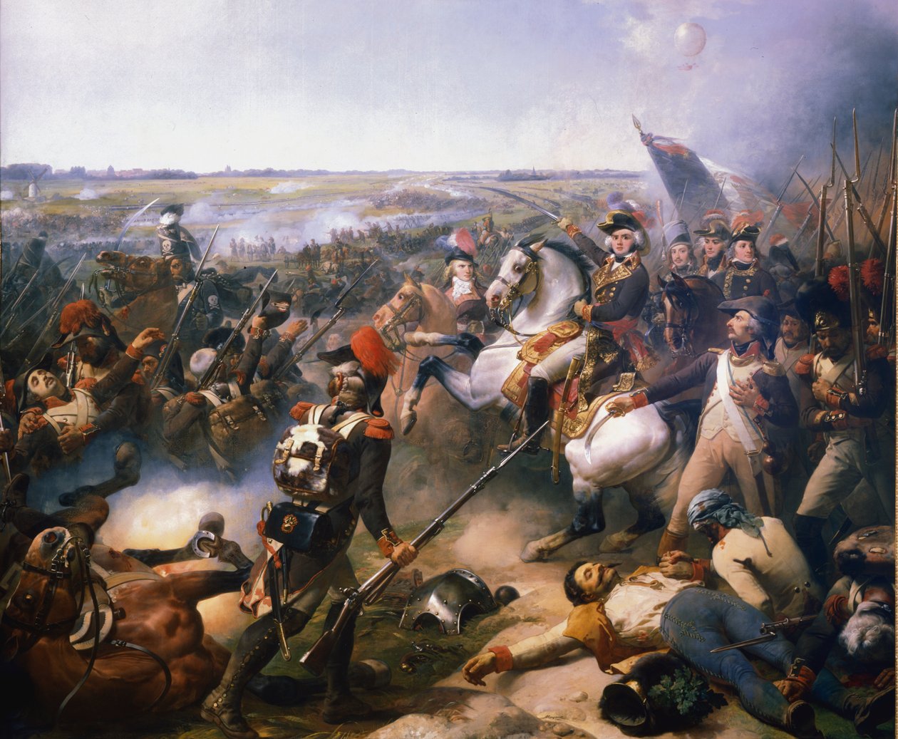 Slaget ved Fleurus, 16. juni 1794 1800-tallet av Jean Baptiste Mauzaisse