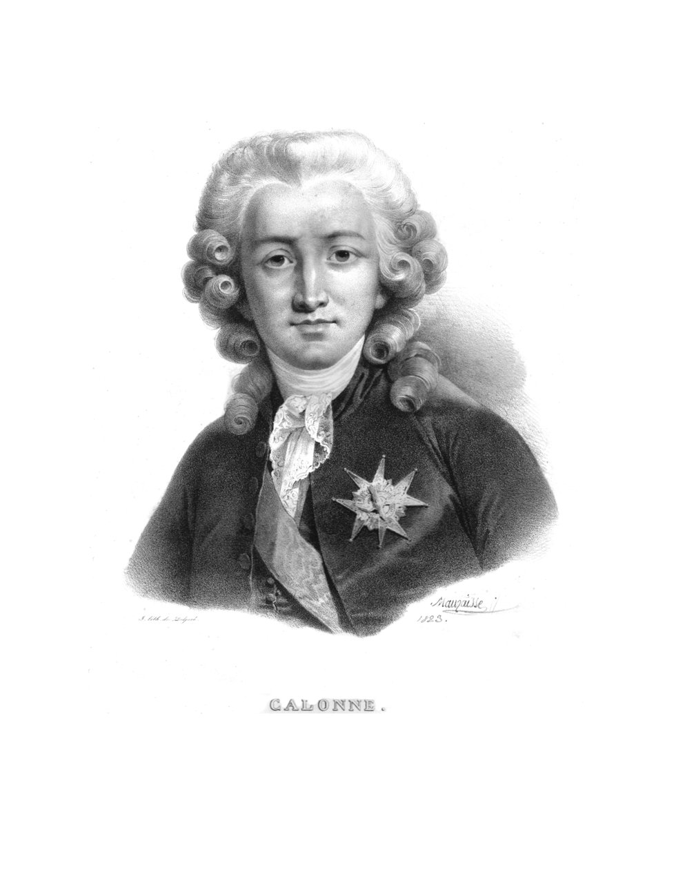 Charles Alexander av Calonne, c1820-årene. av Jean Baptiste Mauzaisse