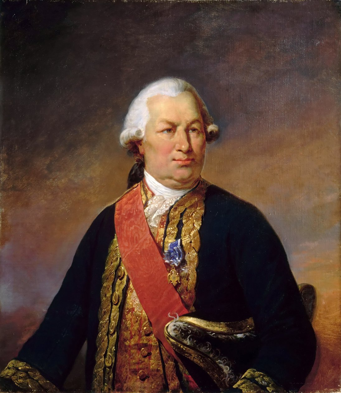 Francois Joseph Paul de Grasse 1722-1788 av Jean Baptiste Mauzaisse