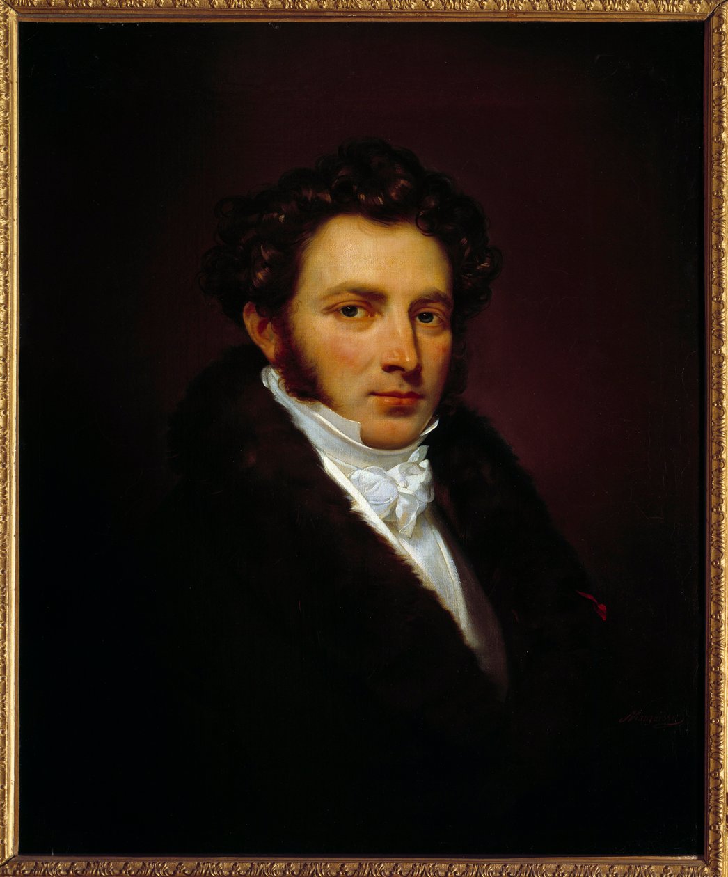 Portrett av grev Louis Marchand (1791-1876) første betjent av Napoleon I fra 1814 til 1821. maleri av Mauzaisse Jean Baptiste (1784-1844). t s/t 0,74 x 0,6m. Malmaison. Chateau-museet av Jean Baptiste Mauzaisse