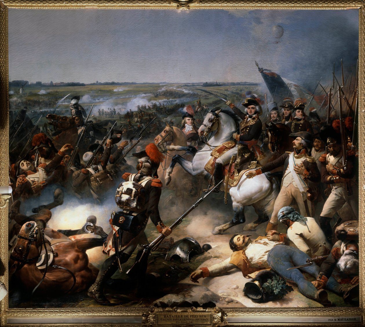 Slaget ved Fleurus 26. juni av Jean Baptiste Mauzaisse