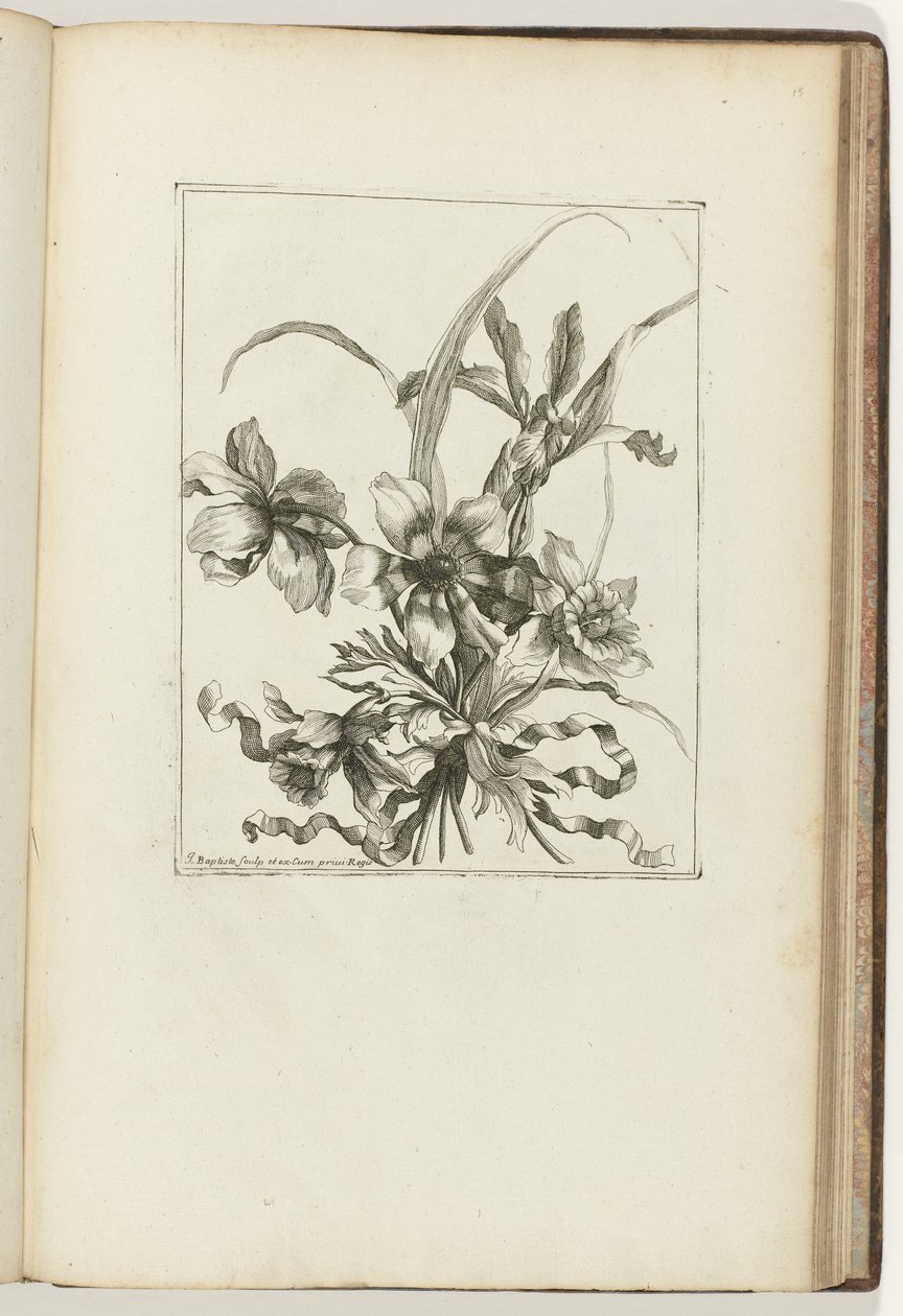 Innbundet bukett Les Petits Bouquets (serietittel) av Jean Baptiste Monnoyer