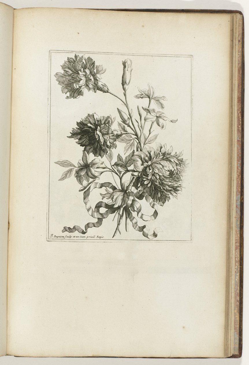Innbundet bukett Les Petits Bouquets (serietittel) av Jean Baptiste Monnoyer