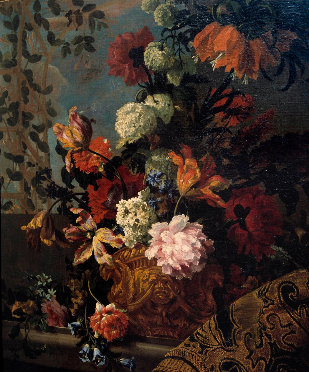 Stilleben av blomster maleri av Jean Baptiste (Jean-Baptiste) Monnoyer (1634-1699) 1600-tallets søn. 1,13x1 m Marseille, Musee des Beaux Arts av Jean Baptiste Monnoyer