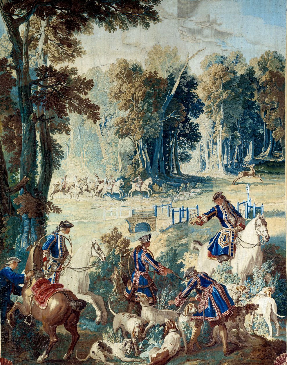 Jakt på Ludvig XV. Tapestry av Jean Baptiste Oudry (1686 - 1755) av Jean Baptiste Oudry