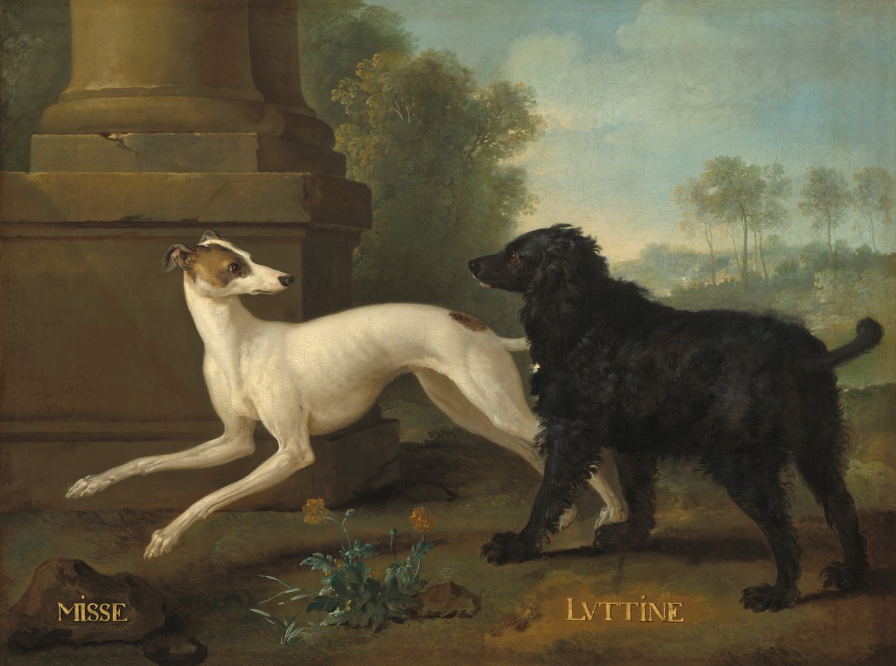 Frøken og Luttine, 1729. av Jean Baptiste Oudry